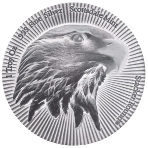 1 oz Eagle Scottsdale Stacker - Silver Antique Round (2)