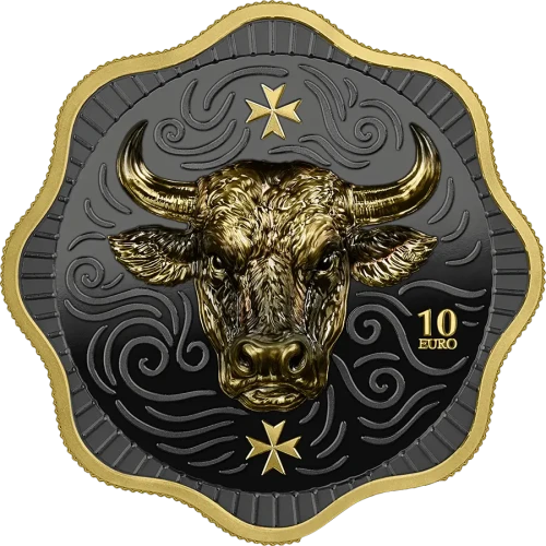 2025 2 oz Malta Maltese Ox BU High Relief Silver Coin (2)