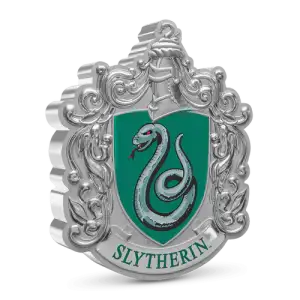 HARRY POTTER-  2021 1oz Slytherin Crest Silver Coin (2)