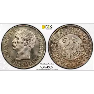 DENMARK Silver 25 ØRE