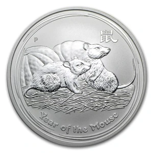 2008 1oz Australian Perth Mint Silver Lunar: Year of the Mouse (2)