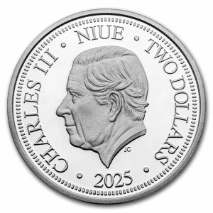 1 oz Niue - Macaw $2 Love is Precious - Silver Round 2025 (2)